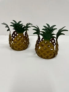 PartyLite Metall Ananas Votivkerzenhalter Island Escape Rentner 4" Tropical - Bild 1 von 8