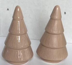 Creative Co-Op Stoneware Mauve Pink Christmas Tree 6"H Pick Glossy or Matte - Picture 1 of 4