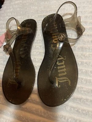 Sandálias chinelo Juicy Couture jelly WJ04016W tamanho 10 M novas  - Imagem 1 de 4