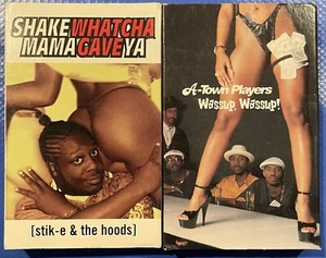 Stik-E & The Hoods and A-Town Players Single Cassette Lot Rap Hip Hop Club - Picture 1 of 4