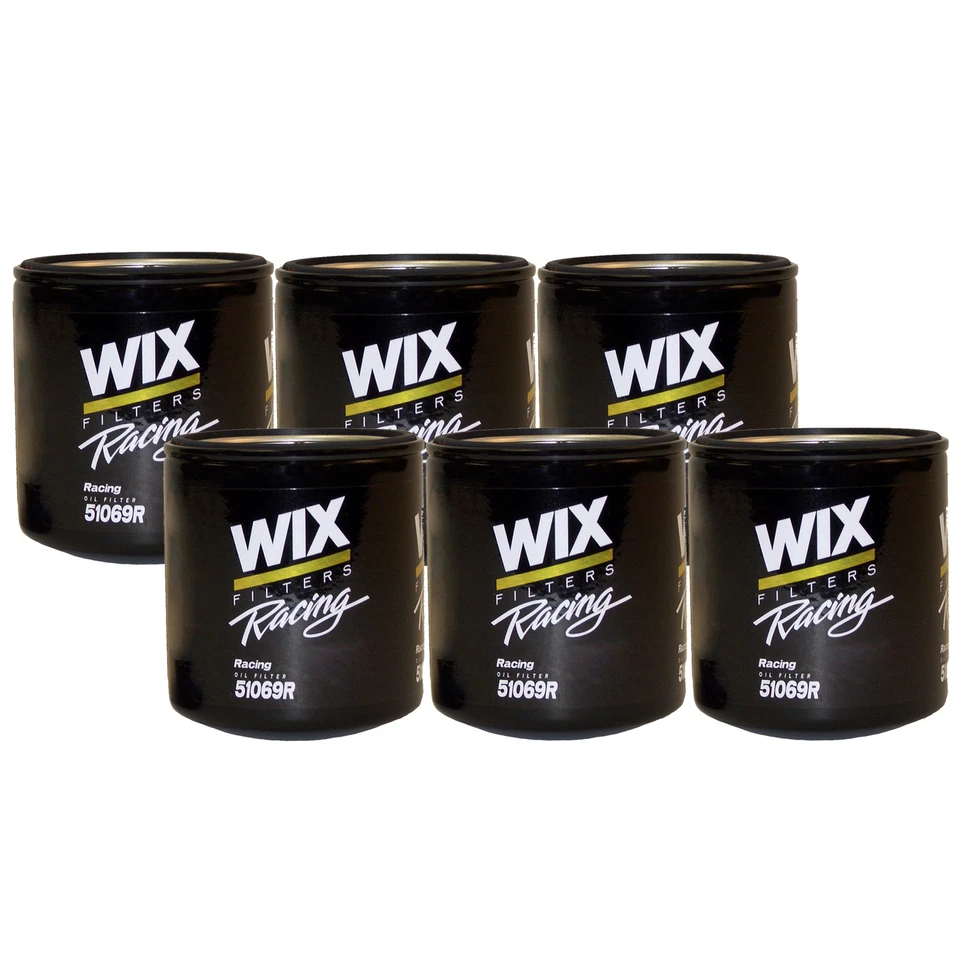 Wix Racing Set 6 Engine Motor Oil Filters Spin-On For Buick Cady Chevy GM StdAs - Image 1 of 1