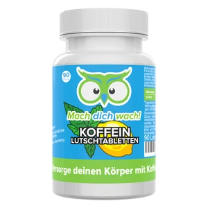 Koffein Lutschtabletten - hochdosiert - 100 mg - Mach dich wach! - Bild 1 von 8