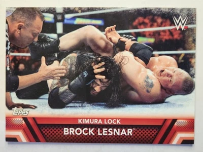 2017 Topps WWE Then Now Forever #F-4 BROCK LESNAR FINISHERS & SIGNATURE MOVES - Image 1 of 2