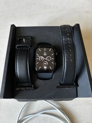 Apple Watch Nike Series 7 41mm Mitternacht Aluminiumgehäuse mit Anthrazit - Bild 1 von 3