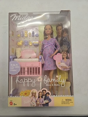 Rare 2002 Mattel Midge & Baby Happy Family Pregnant Mom Barbie Doll #56663 VTG - Image 1 of 3
