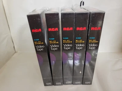 RCA T-120 VHS Tapes Brand new 5 in all - Image 1 of 2