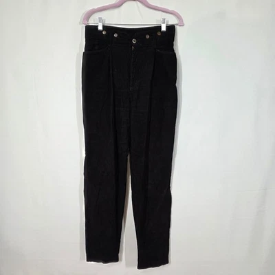 L.e.i. Pantalones plisados vintage de pana marrón chocolate talla 11 Foto 1 de 4