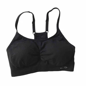Reggiseno sportivo donna C9 Champion M nero con spalline regolabile imbottito allenamento attivo - Foto 1 di 9