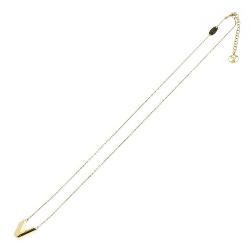LOUIS VUITTON（LV） Collana iniziale LOUIS VUITTON LV&ME M61077 oro lunghezza totale 62 5 cm con scatola