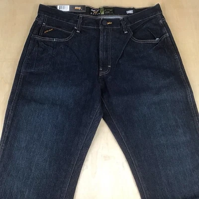 Pantalones de mezclilla de trabajo rectos Ariat Work para hombre M5 lavado Blackstone 35x34 Foto 1 de 4