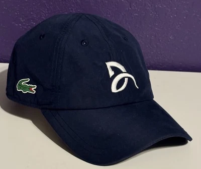 Gorra de tenis Lacoste x Novak Djokovic Performance Signature azul marino rara Foto 1 de 4