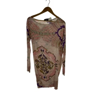 EMILIO PUCCI Langarm Kleid 38 rosa bunt Muster gebraucht geringe Gebrauchsspuren - Bild 1 von 6