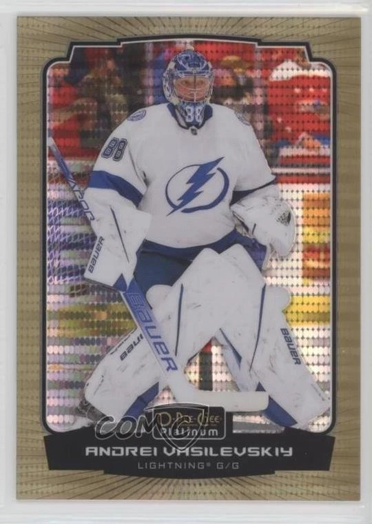 2022-23 O-Pee-Chee Platinum Seismic Gold /50 Andrei Vasilevskiy #39 - Image 1 of 2