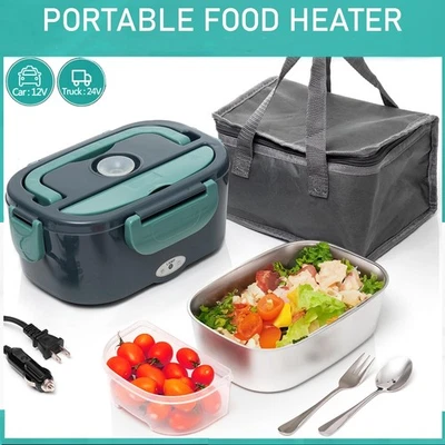 Fiambrera Calefacción Eléctrica 110V Portátil para Coche Oficina Calentador de Alimentos Contenedor EE. UU. Foto 1 de 4