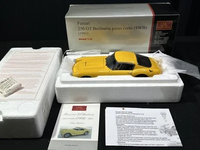 CMC 1/18 Ferrari 250 GT Berlinetta Passo Corto SWB 1961 Yellow - Image 1 of 4