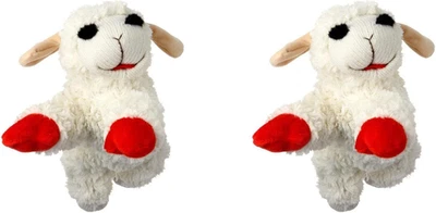 International Lambchop Plush Squeak Toy Mini for Pets, 6-Inch [2-Pack] - Image 1 of 4