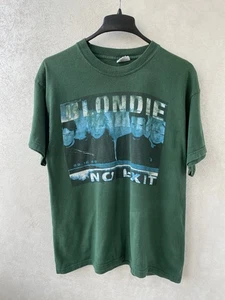Vintage 90s Blondie No Exit Tour Band Rare Colour Tee / T-Shirt Size L - Picture 1 of 12