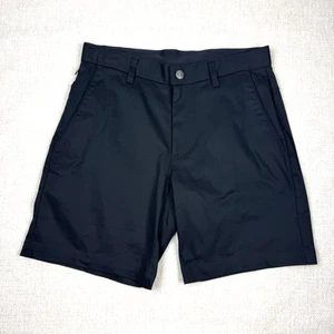 Fabletics The High Side Chino Shorts Mens Size 30 Black Stretch Zip Pocket - Picture 1 of 13