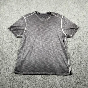 Tommy Bahama Shirt Mens XL Gray Pima Cotton Crewneck Short Sleeve Soft Casual - Picture 1 of 6