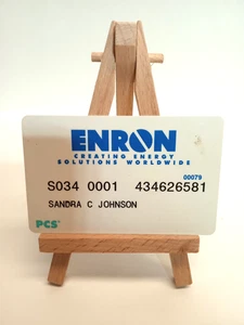 Tarjeta farmacéutica/insignia de atención médica Enron Corporation PCS muy rara - Imagen 1 de 5