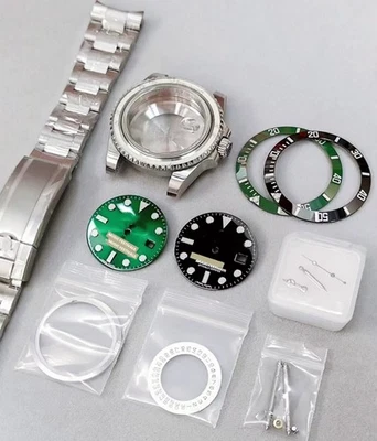 DIY 40mm Stainless steel Watch case kit For 2824 3135  Aftermarket Accessories - Image 1 of 4