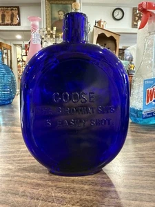 VTG Clevenger Cobalt Blue Bottle - Picture 1 of 2