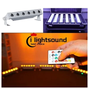 6pc/case battery powered wireless wash light 6x18W rgbwa uv led wall washer - Picture 1 of 11
