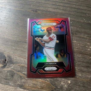 2024 Panini Prizm Red Prizm /299 Lou Brock #280 HOF - Picture 1 of 5