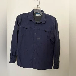 Columbia Big Boys' Ridge Long Sleeve Shirt Omni shade vented back hiking size M - Picture 1 of 5