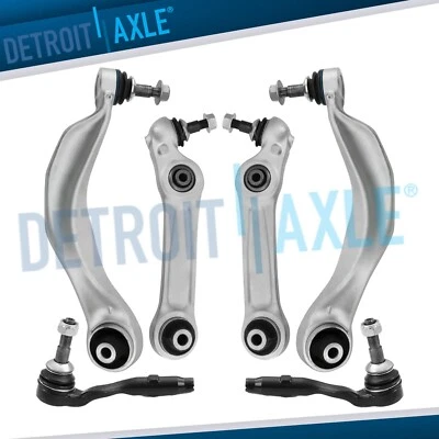 Front Lower Forward Rearward Control Arms Outer Tie Rods for 528i 535d 535i 550i - Image 1 of 4