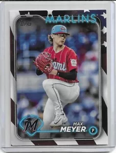 2024 Topps Update Series Max Meyer Independence Day Parallel #'d 28/76 - Picture 1 of 2