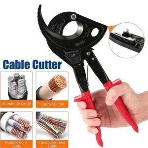 Ratchet Cable Cutter Insulated Copper and Aluminum Cutting Tool Cut Up To 400mm² - Picture 1 of 7