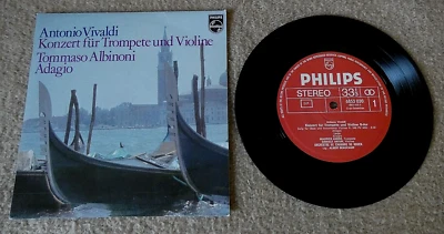 Antonio Vivaldi  Konzert für Trompete + Violine Tommaso Albinoni Adagio - Single - Bild 1 von 2