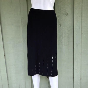 NWT CYRUS Black Heavy Slinky Knit Pull-On Skirt XL - Picture 1 of 4