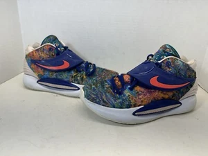 2021 Nike KD (14)XIV TB (CW3935-400)Psychedelic Mid Sneakers Sz 8.5 - Picture 1 of 9