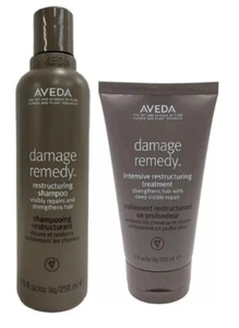 2 PC Aveda Damage Remedy Restructuiring Shampoo & Intensive Treatment Full Size - Picture 1 of 1
