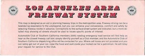 1981 ACSC Straßenkarte Los Angeles Area Freeway System Kalifornien Long Beach Burbank - Bild 1 von 4