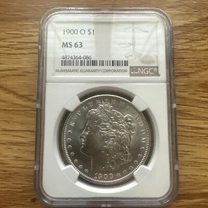 1900 O $1 Morgan Silver One Dollar New Orleans NGC MS63 Graded Rare U.S. Coin - Picture 1 of 4