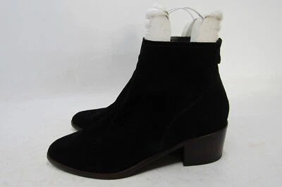 Antonio Melani Womens Size 10 M Black Suede Zip Fashion Ankle Boots - Image 1 of 4