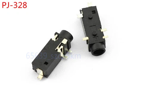 Conector de audio hembra de 3,5 mm de 20 piezas conector para auriculares estéreo SMT SMD PJ-328 # Foto 1 de 1