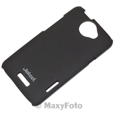 JEKOD CUSTODIA SUPER COOL CASE COVER POSTERIORE RIGIDA PER HTC ONE X NERA BLACK - Immagine 1 di 4