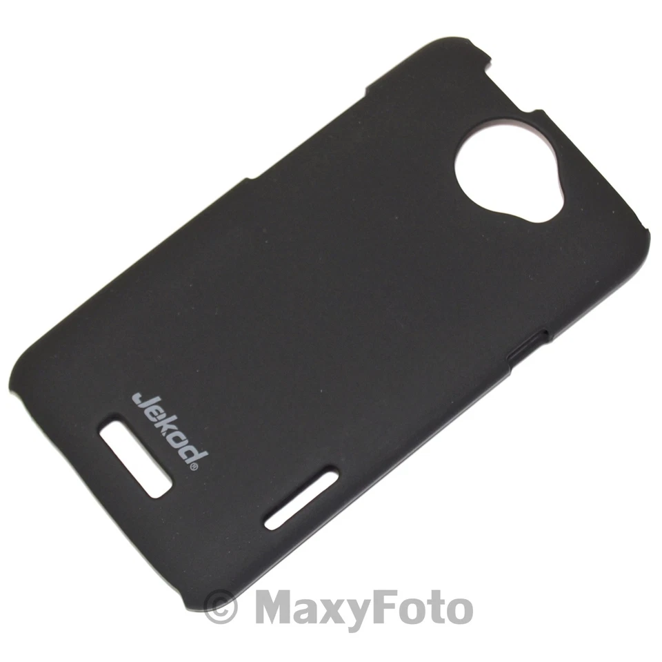JEKOD CUSTODIA SUPER COOL CASE COVER POSTERIORE RIGIDA PER HTC ONE X NERA BLACK - Immagine 1 di 4