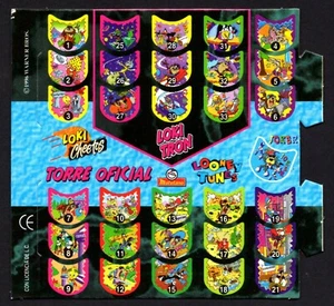 RARA!! GUIA DE COLECCION LOKI TRON TAZOS TORRE OFICIAL  / CHECK LIST 1996 NUEVA - Bild 1 von 2