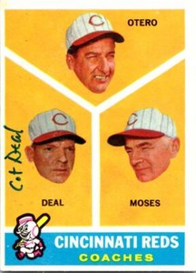Cot Deal autographed Baseball Card (Cincinnati Reds) 1960 Topps #459