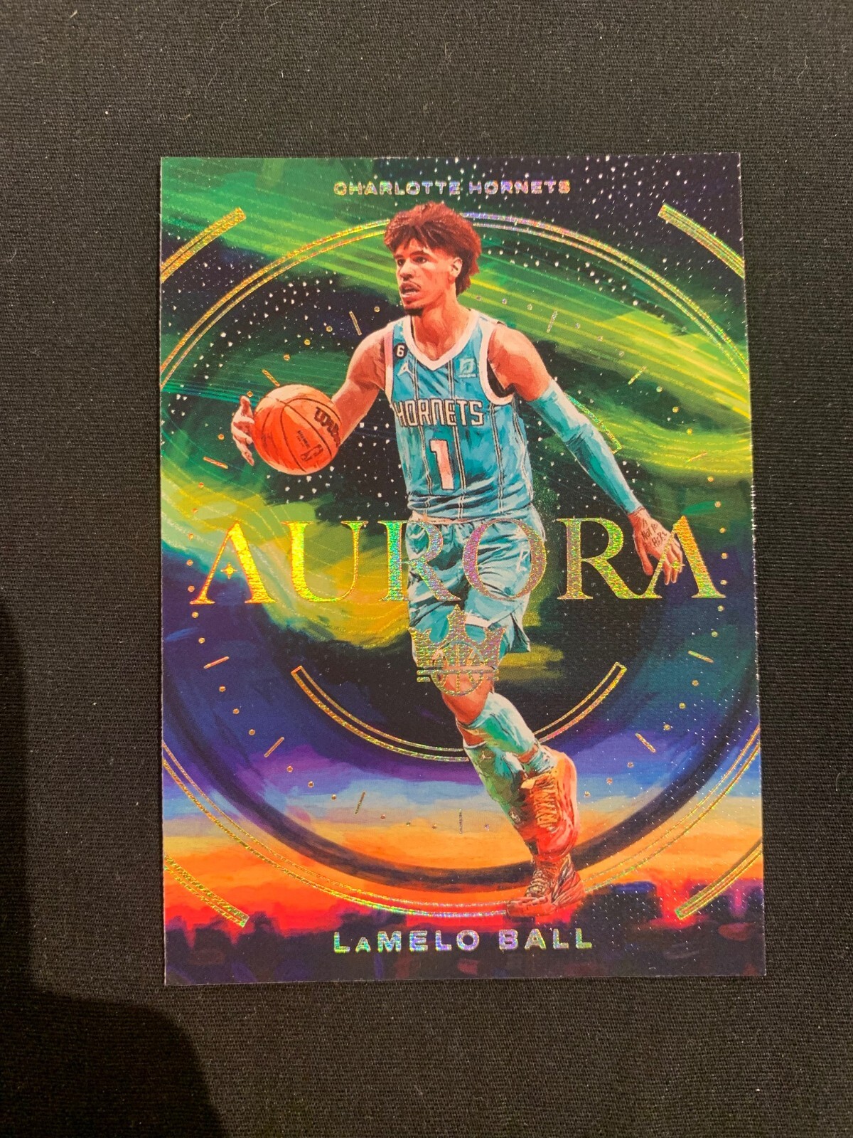 2022 Panini Court Kings Aurora Lamelo Ball #5 Case Hit SSP Hornets