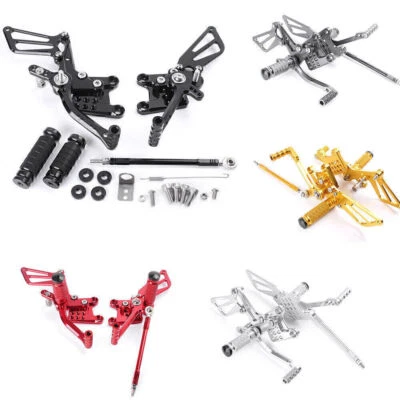 Adjustable Rearsets Rear Set Foot Pegs For Suzuki GSXR1000 GSXR600/750 2000-2004 - Image 1 of 4