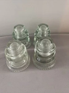 Rare Vintage Hemingray #42 Light Aqua Glass Insulator Lot 4 - Bild 1 von 6
