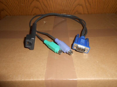 HP - 286597-001 - KVM PS/2 Interface Adapter Tastatur/VGA/Maus UNC1 - Bild 1 von 2