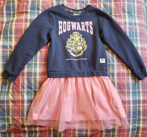 USED kids girls H&M Hogwarts tutu sweatshirt dress size 6x-7Years - Picture 1 of 4