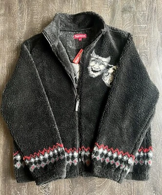 CHAQUETA POLAR STAY SUPREME NUEVA MÁSCARA DRAMÁTICA NEGRA MEDIANA Foto 1 de 4